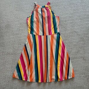 NWT Ouges Women’s Halter Striped Dress